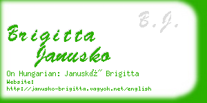 brigitta janusko business card